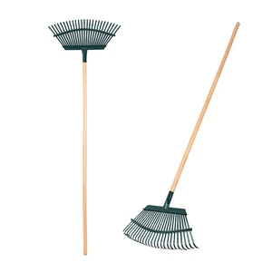 Hot Sale Multi-Functional Leaf Rake Thickened Rust-Resistant Tines Soil Rake Loosening Soil Durable Sturdy Gardening Tool Manual