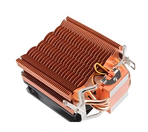 CNC Machining Custom CPU Waterblock Cooler Two Pressure-optimised 120mm Led Lighting Heat Pipe Heat Sink Aluminum