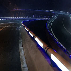 89mm Bridge Guardrail Lamp IP66 Aluminum Alloy LED Armrest Light 3000K/4000K Color Temp for Low-Altitude Road Bridge Lighting
