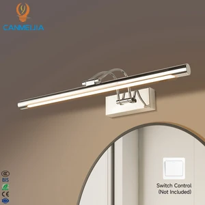 Led Wall Mirror Light 15W 50CM Makeup Bathroom Light Fixtures Chrome Color Led Mirror Front Light/Vanity Light/Makeup Light