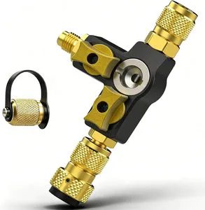 Durable Brass Manual Control Valve Core Remover Tool Kit for Air Conditioner Replacement