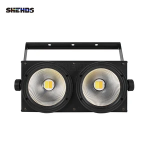 SHEHDS 2 Eyes 200W COB Light Cool Warm White Lighting DMX512 Par LED For Theater Church