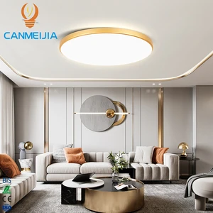 Canmeijia Gold Tri-color Ceiling Lights for Home Round ultra Slim Ceiling Lamps/Led Light/Led Ceiling Light