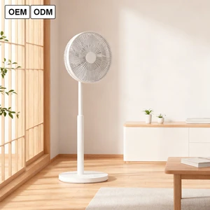 RUNAL Battery/Electric Silent Plastic Floor Standing Air Cooling Fan With Remote Control For Household Use