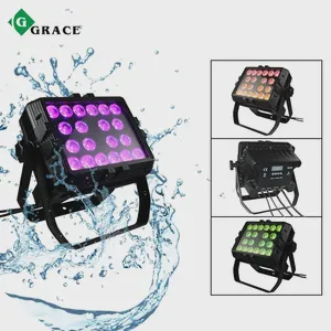 Igreslite 20pcs*18W 6in1 RGBWAUv Led Wash Light IP65 Waterproof RGBW Led Wall Washer Light
