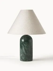 Antique Style Marble Bedside Table Lamp for Bedroom Living Room Hotel Front Desk High-Level Art Decorative LED Light
