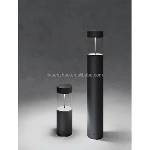 SENZHAO Modern LED Bollard Light IP65 Waterproof Aluminum Outdoor Pathway Lamp Garden Lawn Landscape Lighting Post Light