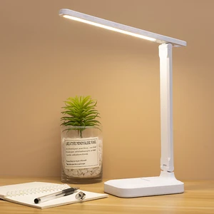 New Led Table Lamp Luxury Modern Rechargeable Desk Lamp with USB Drop Shipping