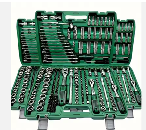 Automotive Mechanic Socket Set with Oil Filter Wrench Kit, Car Repair Hand Tools, Garage Service Tool Box Combination