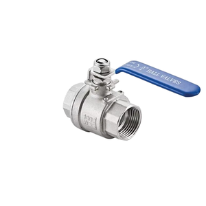 1/2 Inch 304 Stainless Steel One Piece Type Female Thread Lever Handle Water Gas Oil Control Ball Valve