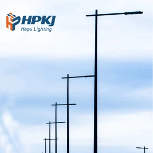 6m Pole 40w Road Street Light Pole Hexagonal Galvanized Street Light Pole Lamp Poles