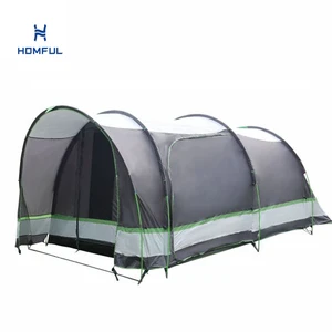 HOMFUL European Popular Sale Large Waterproof Tunnel Tent Outdoor Camping Tent Family Tent