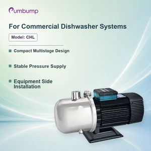 CHL Compact Horizontal Multistage Pump For Commercial Dishwasher Water Supply Stable Pressure And Equipment Side Installation