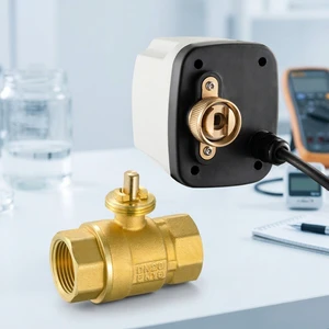 2-Inch 3-Wire Waterproof Brass 2-Way Electric Ball Valve Water PTFE Sealing Connections CE Certified OEM/ODM Yaoyang BSP/NPT