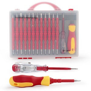 26-Inch Electrician Combination Toolbox Industrial Grade Phillips Flat-Head Screwdriver Set Steel for Household Repair Tools