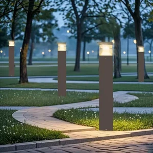 IP65 Waterproof Aluminum Outdoor LED Flood Lights with Touch Control and Light Sensor AC Dimmable Garden Lighting for Yard