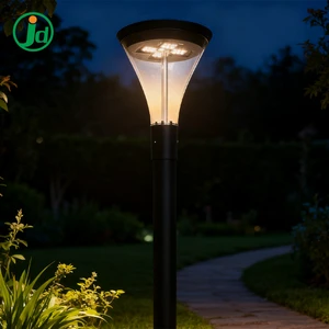 European Retro Style High-Pole 30W 50W 60W Outdoor Garden Lamp LED Post Top Pole Lighting Fixtures Yard Landscape Light