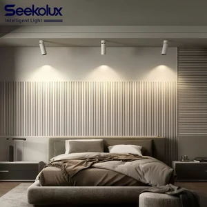 LED Adjustable Ceiling Spotlight Gold Foldable Spot Light for Indoor Project 7W Cylindrical Tunable Recessed Spotlight