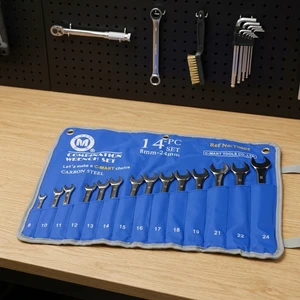 Factory Direct Sale 14-Piece Set 8-24mm Open-End Box-End Combination Wrenches-Industrial Grade Professional Mechanical Repair