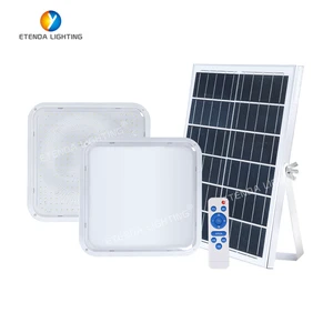 Best Selling Ip65 Indoor Outdoor Waterproof Induction Solar Led square Ceiling Light for Garden Round Solar Lights
