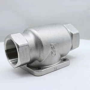 (OEM ODM) Corrosion Resistant Stainless Steel Valve Body Threaded Connection with Mounting Base for Chemical Industry