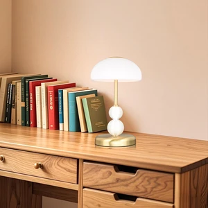 Modern Elegant LED Table Lamp Simple Home Decor with Touch Stepless Dimming & Battery Powered Feature