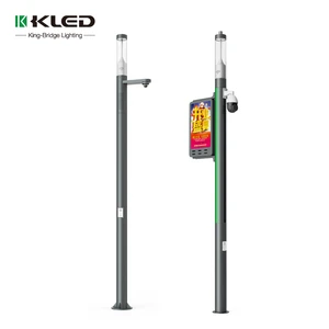 Round Column Light Outdoor Pole Light Waterproof for Garden Courtyard Pathway Aluminum Alloy LED Remote Control Long Warranty