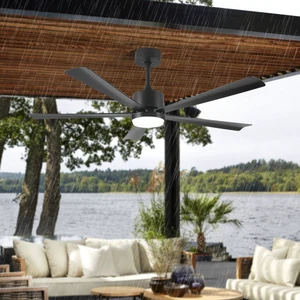 Wholesale Ceiling Fan With Light Outdoor Indoor Reversible BLDC Motor Fan with Remote 5 * ABS Fan for Patio Living Room Garage