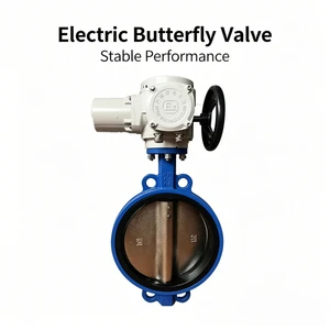 Cast Iron Electric Gate Butterfly Valve for High Temperature Water. Customizable Sizes Cast Iron Electric Gate butterfly Valve