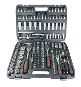 GTYPRO 172PCS Auto Repair Vehicle Mechanic Tool Set Steel CR-V Socket Wrench Hand Ratchet Spanner Combination Kit Box 216PCS