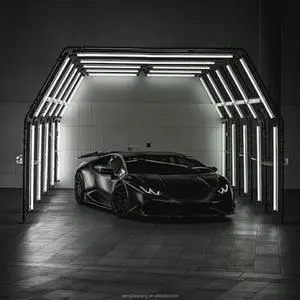 Best Selling High Lumen Tunnel Lights Led Geometric Car Wash Tunnel Light Car Detailing Lights Arch