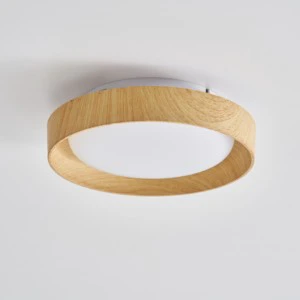 #Style 1 Modern Nordic Wood Color LED Ceiling Light Energy Saving Eye Protection Surface Mounted Application for Bedroom