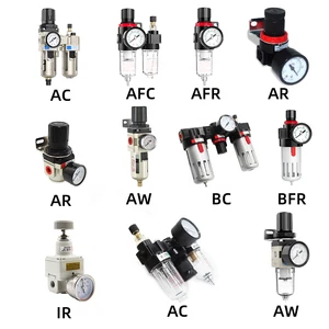 Fitting Air Pressure Regulator FRL Air Source Processor Automatic Drainage Oil Mis Pneumatic Regulator