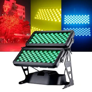 120*10w DMX512 IP65 RGBW 4in1 Led Wallwasher Dj Wedding Stage City Color Outdoor Led Wash Flood Light