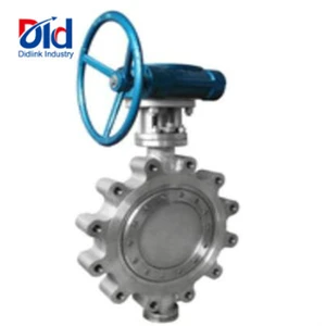 Manual Operated Gearbox Gf Globe V Grooved Seal Water Butterfly Valve