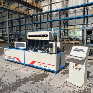 CNC Hydraulic Servo Punching Machine 33.5kW Motor Automatic Pipe Clamps Making Machine with Engine Flat Steel Bending Machine