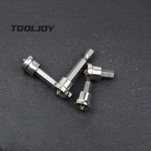 TOOLJOY Industrial Chrome 25mm PH2 Heavy Duty Impact Phillips Screwdriver Bits Set Aluminum Magnetic Ring Holder S2 Steel High