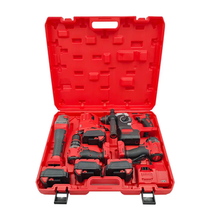 4-in-1 Cordless Power Tool Set Lithium Battery 21V Battery OEM Supported Brushless Multifunctional Combination Tool Set