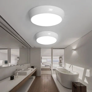 30W Nordic Modern LED Ceiling Light Tri-Proof with Radar Sensor IP65 Waterproof Emergency Lighting for Gym Bathroom Factory