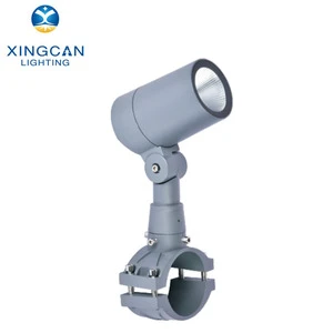 High Quality Aluminium Housing 0-10V Dimmable IP65 Waterproof 5*2W 12W Bridge Building Landscape LED Guy Pole Spotlight Lamp