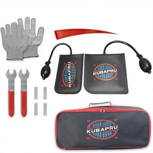 Kubapru Car Repair Tool Kit 22 Pieces Stainless Steel Tools Multifunctional Tools Set Air Wedge