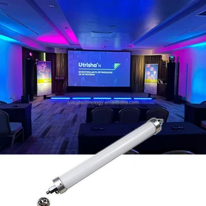 360 RGB LED Tube Light IP65 0.5m 1m Sound-Activated & DMX512 Control for Indoor/Outdoor Wedding Party Halloween Decorations