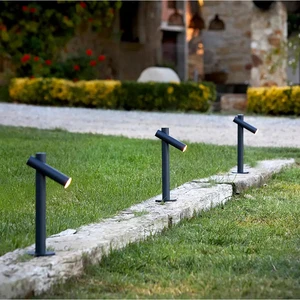 Outdoor IP65 Waterproof 3500K Warm White LED Lawn Lamp Double Head Rotatable Aluminum Body 5-Year Warranty Garden Landscape Beam