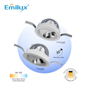 OEM/ODM 12W 75MM Dimmable CCT Change LED Smart Recessed Downlight Modern Design Commercial Lighting Spotlight for Hotels