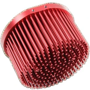 Donguan Factory 30W Cold Forging Copper Pin Fin Heatsink Radiat for Cob LED Cxb 3590 Custom Forged Stack Cooper Heat Sink 40x40