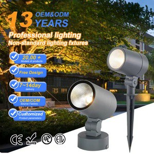 IP65 LED Column Marble Pillar Spotlight For Garden Lawn Rockery Decor Projector Spike Light For Landscaping OEM ODM