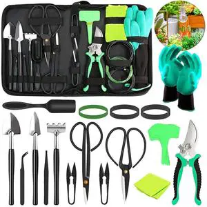 Factory Garden Accessories Supplies 24 Piece Gardening Tool Set Aluminium Alloy Women's Garden Tools Set With Bag