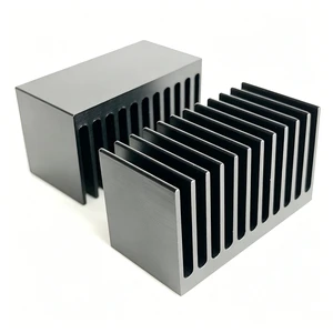 High Efficient Aluminum Heat Sink 35(W)*20(H)*18(L)mm For IC PCB MOS Transistor Black Anodized Extruded Heatsink