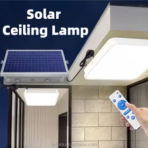 LED Energy-saving Ceiling Light Square Skylight Outdoor Solar Remote Control Landscape Flood Wall Light