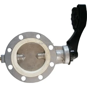 DN100 butterfly Valve For Bulk Flour Tank Used In CIMC Brand Flour Tank Food Grade Valve